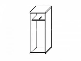 Офисный шкаф ГБ-1  Венге/металлик