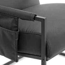 Кресло Чарли ЛУКС/Чарли Люкс экокожа , Шарп Черный, 70х80х82 см / Charli LUX/Чарли Sharp