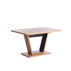 Раздвижной стол ВОКС ЛДСП, 132-172кс85кс75,5 см, Дуб артисан/Графит / VOX 132-172x85x75,5