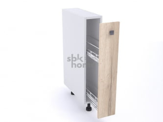 Стол, бутылочница СБ-15 , Дублин (150*470*820) Дуб галифакс белый, 21608