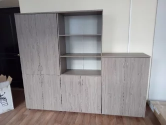 Шкаф высокий полуоткрытый Твин 16.16.141 Дуб Верцаска / Twin