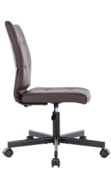 Кресло для персонала Еверпроф ЕП-300 Экокожа Темно-коричневый / Everprof EP-300