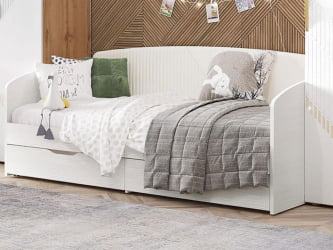 Кровать Монако 903.05 Белый шпон/Даллас Айвори