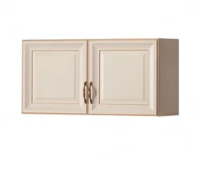 Шкаф навесной Марлен 481 Кремовый белый Патина