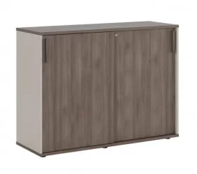 Тумба с раздвижными фасадами Нев Лине НЛН36334531 Дуб шамони темный / New Line NLN36334531