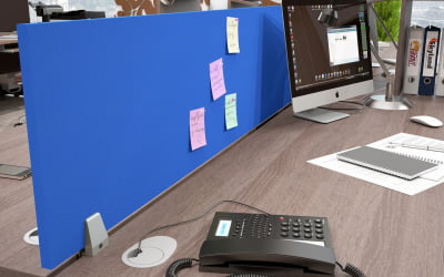 Экран разделительный (с тканью) КСФП 143 (Синий) / XFP