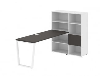 Рабочая станция ЕДИС ЕВРСТ 1117 Мокко Белый Белый / EDIS EVRST