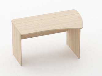 Стол эргономичный Глассй 1.12.14Пр Дуб молочный / Glassy