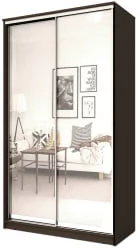 Двустворчатый гардеробный шкаф Хит-24-12-55 Аруба Венге