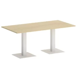 Стол прямоугольный ХОМЕ ОФФИCЕ ВР.СП-5-180.2 Акация Лорка/Белый металл / HOME OFFICE VR.SP-5-180.2