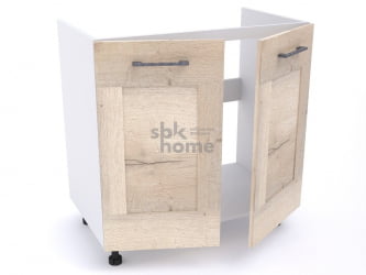 Стол под мойку СМ-80, Дублин (800*470*820) Дуб галифакс белый, 21613