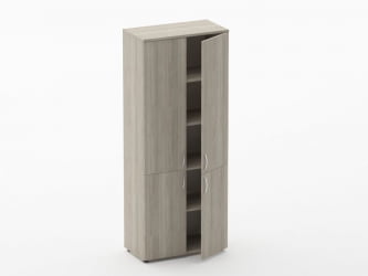 Шкаф высокий закрытый Глассй 6.19.131 Дуб сантана светлый / Glassy