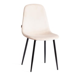 Металлический стул БРЕЕЗЕ (мод. ДЖСC-58) Велюр/металл , 44 х 53 х 86 см, беиге (бежевый) ХЛР2 / черный / BREEZE (mod. JSC-58) beige HLR2