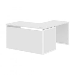 Стол письменный угловой левый КСТЕН-КП КСКПCТ 1415Х Л Белый / XTEN-QP XQPCT 1415H L