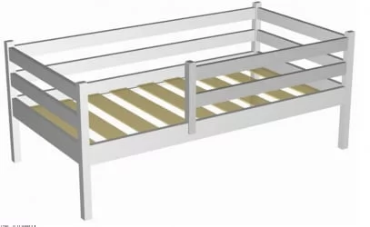 Бортик для деткой кровати РооРоом ВК-33с Серый / RooRoom VK-33с