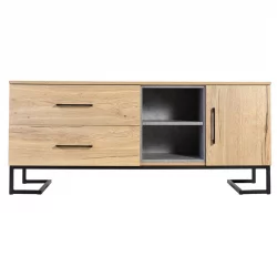 Тумба дизайнерская Лофт (ТВ) Дуб натур/Бетон / Loft