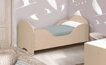 Кровать детская Малышка №6 700*1400 Итальянский орех