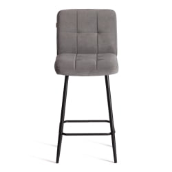 Полубарный стул Медео/Медео велюр, серый, 29, 42х56х102 см / Medeo/Медео