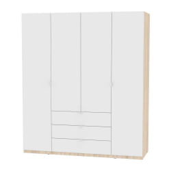 Шкаф распашный Р-198х180х60-3-ТР(ДСС-Белый) / R-198х180х60-3-TR(ДСС-Белый)