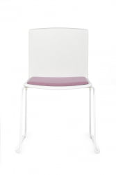 Кресло Симпле КС-19 Белый/Розовый / Simple X-19