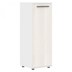 Шкаф-колонка с глухой средней дверью ЕДИС ЕМCС 42.1 Ясень Траун Мокко Белый / EDIS EMCS