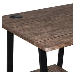 Письменный стол с полками БРАБИКС ЛОФТ CД-006 Мореный дуб / BRABIX LOFT CD-006