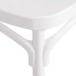 Стул CРОСС (мод. ПЛ24) пластик, 48 х 58 х 89 см, Вхите (белый) 11954 / CROSS (mod. PL24) White