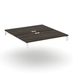 Двойной стол надставка на две опорные тумбы CОНCЕПТ CН.ДСН-007 Дуб Мали Белый / CONCEPT CN.DSN-007