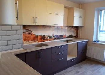 Глянцевый фартук (КОМПОЗИТ) КМ 23 / KM