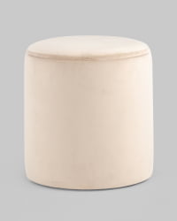 Пуф Такс велюр (молочный) / Taks