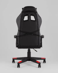 Кресло спортивное ТопЧаирс Варден черно-красный / TopChairs Warden