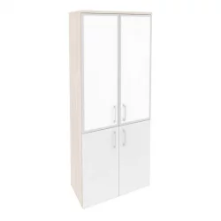 Шкаф высокий широкий ОНИКС O.ST-1.2R вхите Денвер Светлый/Белый / ONIX white