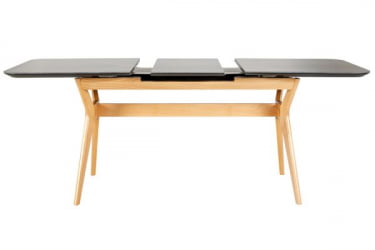 Стол раздвижной Нарвик Серамиc 140-180 Аутоматиc Натур/Дэрк марбле / Ceramic Automatic Natur/Dark marble