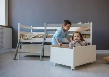 Ящик для детской кровати РооРоом ВК-111 Белые / RooRoom VK-111