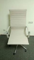 Кресло руководителя Еверпроф Рио М экокожа Бежевый / Everprof Rio