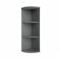 Стеллаж средний угловой Рива А.УС-2 Серый / Riva