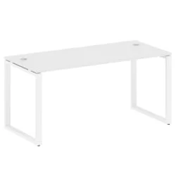 Стол письменный на О-образном м/к МЕТАЛ СЙСТЕМ БО.СП-4 Белый/Белый / METAL SYSTEM