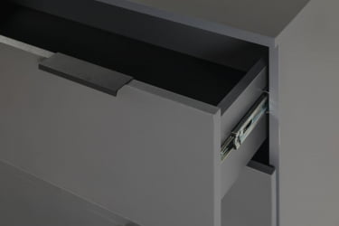 Комод 3 ящика CИТЙ 400955801х Графит / CITY 400955801h