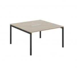 Стол переговорный Сигма СГ.273.ОД.44.АН Дуб темный Антрацит / Sigma SG.273.OD.44.AN