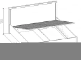 Кровать с подъемным механизмом (1800) БАУХАУС 1.2 Дуб Сонома/Орех шоколадный(спальня) / BAUHAUS