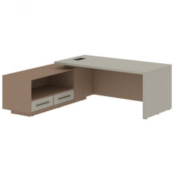 Стол руководителя левый ВЕЛИОН ВCТ 2119 Л Аметист Кобра / VELION VCT L