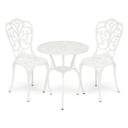 Комплект Сеcрет Де Маисон Романсе (стол +2 стула) алюминиевый сплав, Д60/Х67, 53х41х89см, буттер вхите / Secret De Maison Romance D60/H67, butter white