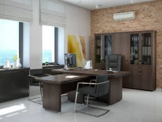 Комплект мебели для кабинета руководителя Бостон 01 Венге / Boston