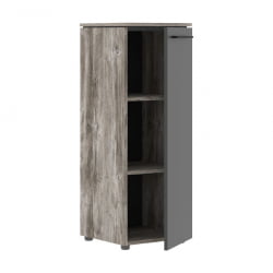 Шкаф-колонка с глухой средней дверью МОРРИС ТРЕНД ММC 42.1 Сосна Нордик Антрацит / MORRIS TREND MMC