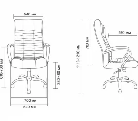 Кресло АВ 104 (Аналог Атлант) кож/зам бежевый / AV