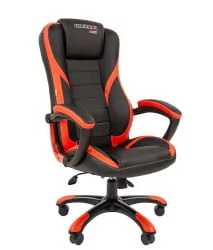 Кресло геймерское CХАИРМАН ДРАЙВ (ГАМЕ) 22 Черный Красный / CHAIRMAN (GAME)