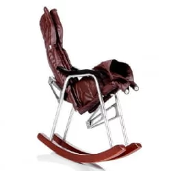 Кресло-качалка складное Белтех Коричневый кожзаменитель