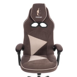 Кресло Арена металБЛ велюр, коричневый/бежевый, 6/7 / Arena metalBL