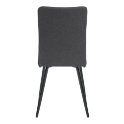 Стул обеденный Ла Роуссе НЕВ, ткань рогожка, темно-серый, Ф68, 45кс55кс93 см / La Rousse NEW, F68, 45x55x93
