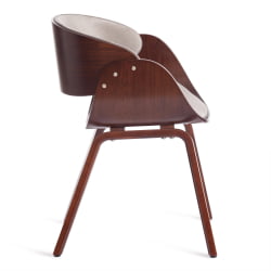 Стул ЛАНДО (мод.8036) дерево / ткань, 59х53х75 см, орех/серый / LANDO (mod.8036)